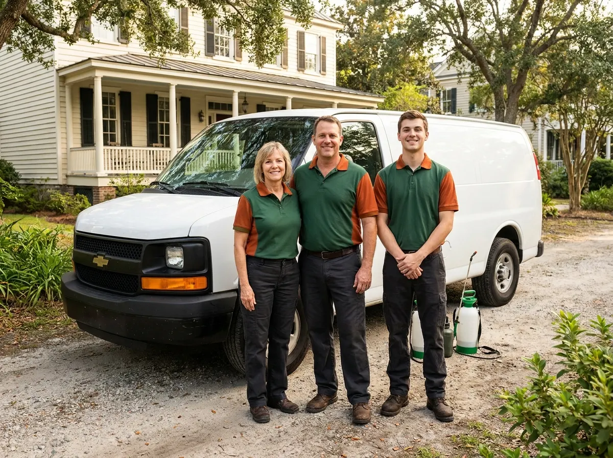 Zorvexa Pest Solutions pest control services team in Charleston, SC